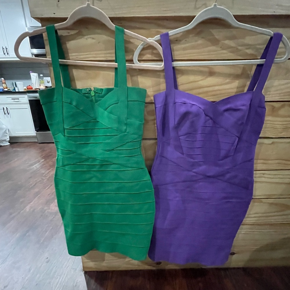 Two cocktails dress, spandex material